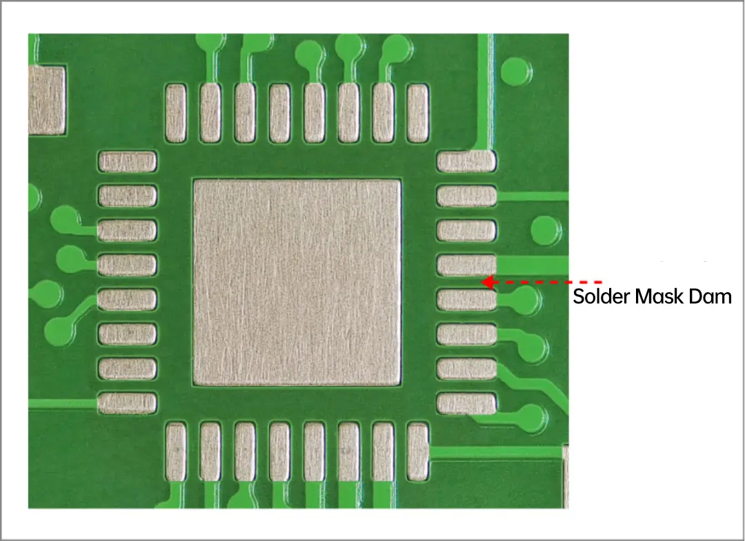 Limiting Factors for Minimum Processable Size of Solder Mask Dam